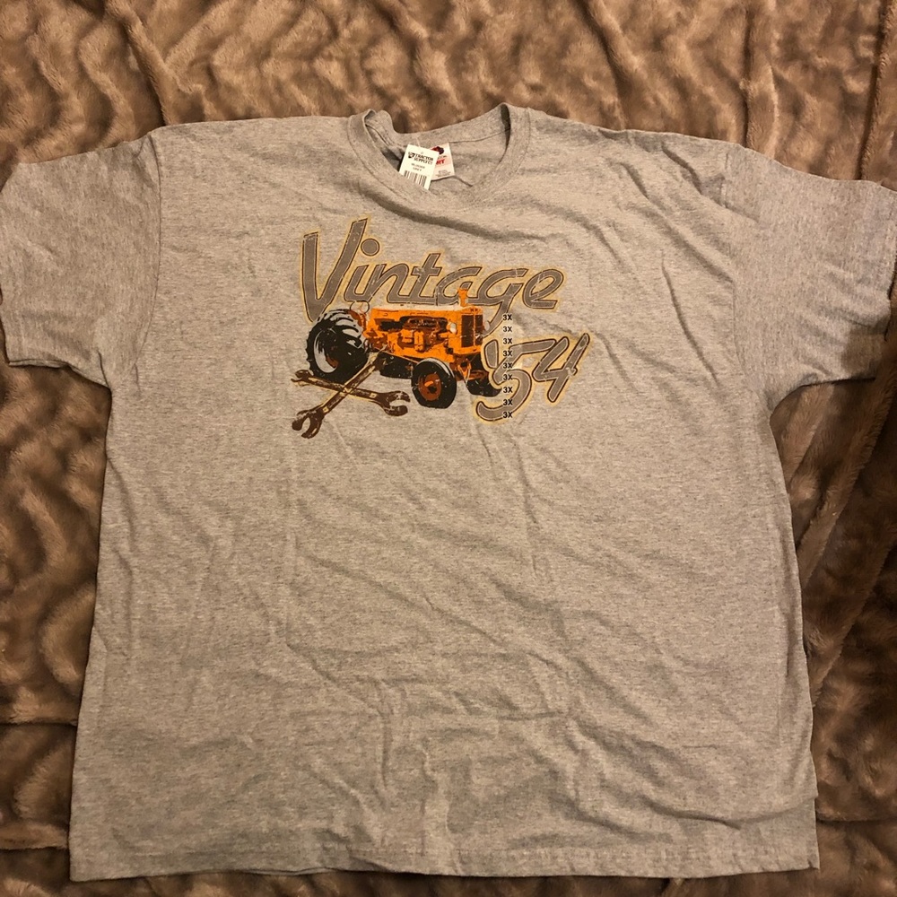 Tractor Supply Gray Vintage Tractor Graphic Tee 3X